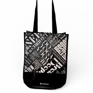 lululemon athletica Black and White Tote Bag